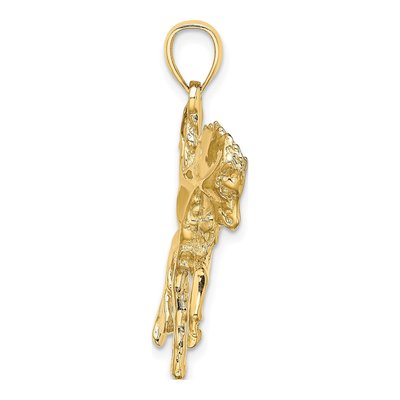 14K Yellow Gold Carousel Horse Pendant – view 3