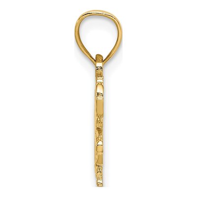 14K Yellow Gold Carousel Horse Pendant – view 3