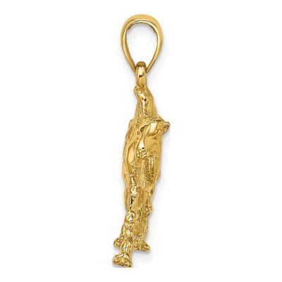 14K Yellow Gold 3-D Camel Charm – view 3