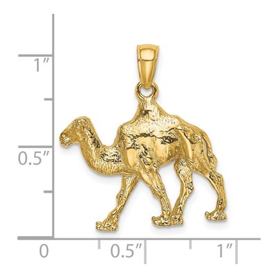 14K Yellow Gold 3-D Camel Charm – view 4