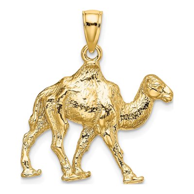 14K Yellow Gold 3-D Camel Charm – view 5