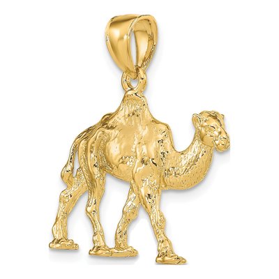 14K Yellow Gold 3-D Camel Charm – view 6