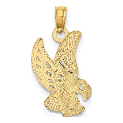 14K Yellow Gold Eagle Landing Pendant – view 5