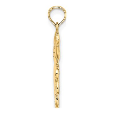 14K Yellow Gold Reversible Teddy Bear Charm – view 3
