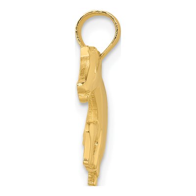 14K Yellow Gold Galloping Horse Pendant – view 3
