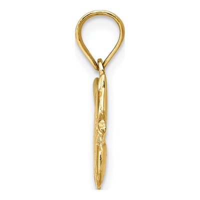 14K Yellow Gold 3D Kitten Charm – view 3
