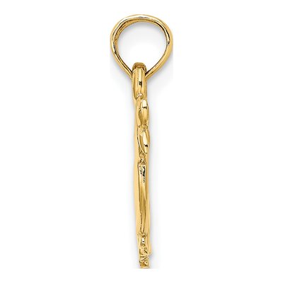 14K Yellow Gold 3D Two Ducks Pendant – view 3