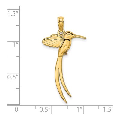 14K Yellow Gold Bird Charm – view 4