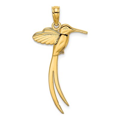 14K Yellow Gold Bird Charm