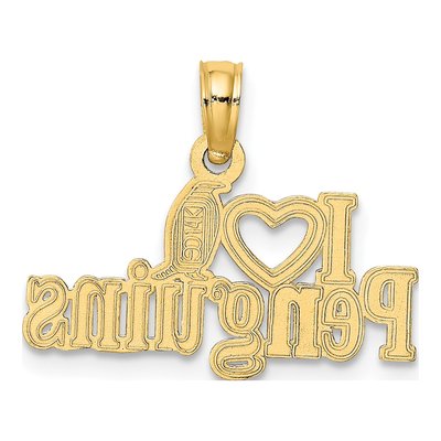 14K Yellow Gold Penguin Pendant – view 5