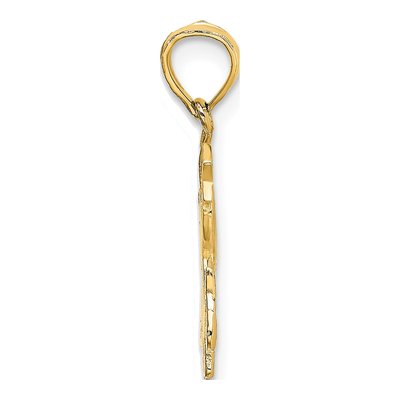 14K Yellow Gold Angel Star Half Moon Charm – view 3
