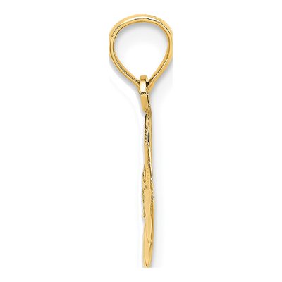 14K Yellow Gold Sun Pendant – view 3