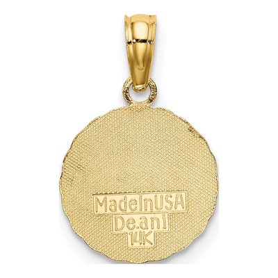 14K Yellow Gold Sun Pendant – view 4