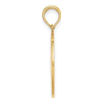 14K Yellow Gold Circle Pendant – view 3