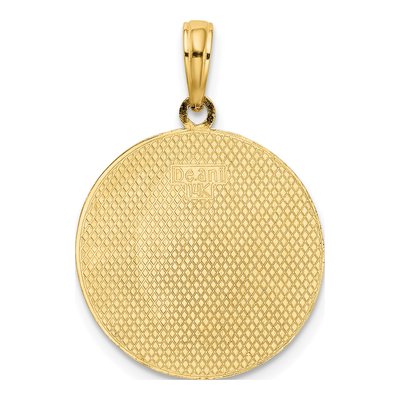 14K Yellow Gold Circle Pendant – view 4
