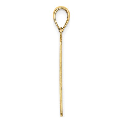 14K Yellow Gold Rectangle Charm – view 3