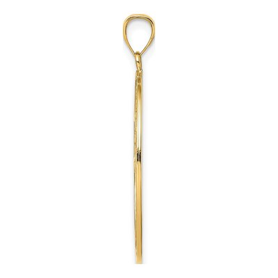 14K Yellow Gold Cross Serenity Prayer Charm – view 3