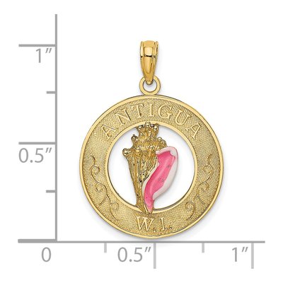 14K Yellow Gold Antigua Conch Shell Charm – view 4