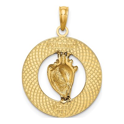 14K Yellow Gold Antigua Conch Shell Charm – view 5