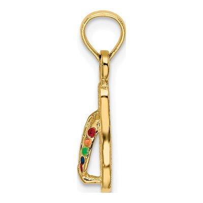 14K Yellow Gold Flip-Flop Charm – view 3