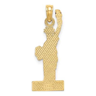 14K Yellow Gold Statue of Liberty NY Enamel Charm – view 4