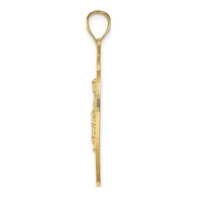 14K Yellow Gold NY Apple Skyline Pendant – view 3