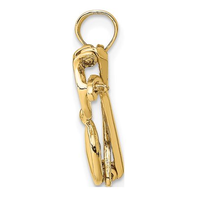14K Yellow Gold Enamel Sunglasses Pendant – view 3