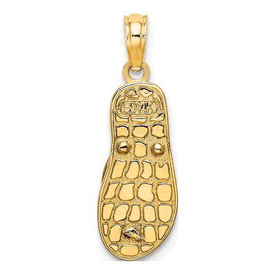 14K Yellow Gold Enamel Flip-Flop Charm – view 5