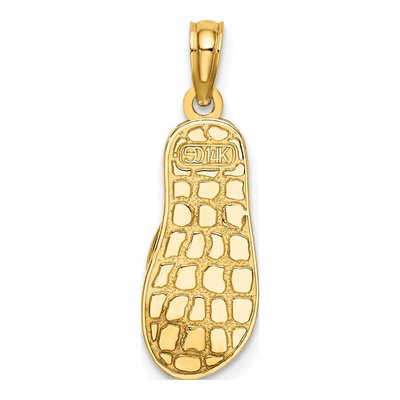 14K Yellow Gold Enamel Anchor Flip-Flop Charm – view 5