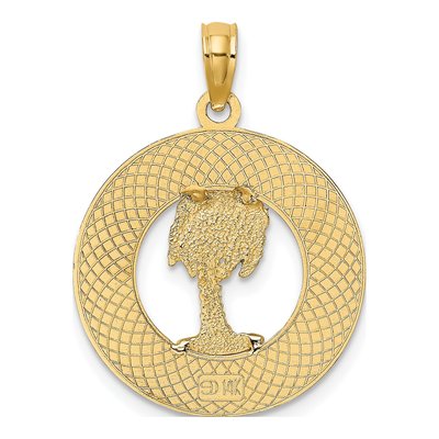 14K Yellow Gold Florida Palm Tree Charm – view 5