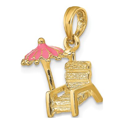 14K Yellow Gold Beach Chair Charm – view 6