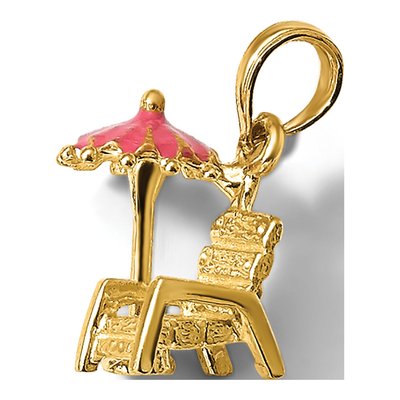 14K Yellow Gold Beach Chair Charm – view 7