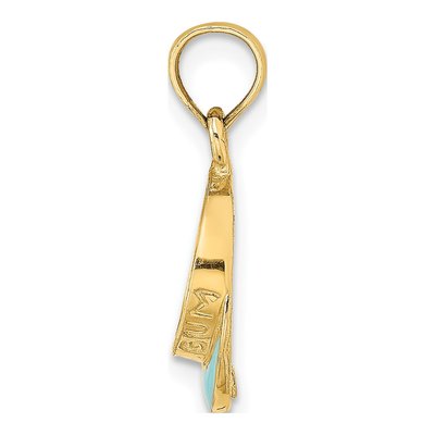 14K Yellow Gold Beach Bum Sun Visor Charm – view 3