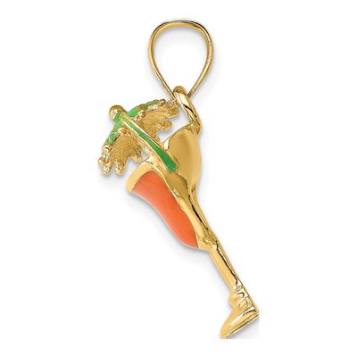 14K Yellow Gold Margarita Charm – view 3