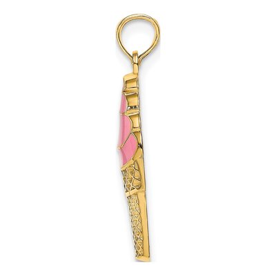 14K Yellow Gold Strawberry Ice Cream Charm – view 3
