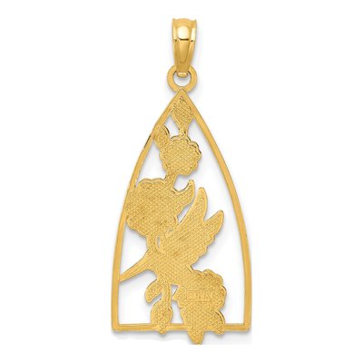 14K Yellow Gold Enameled Hummingbird Charm – view 5