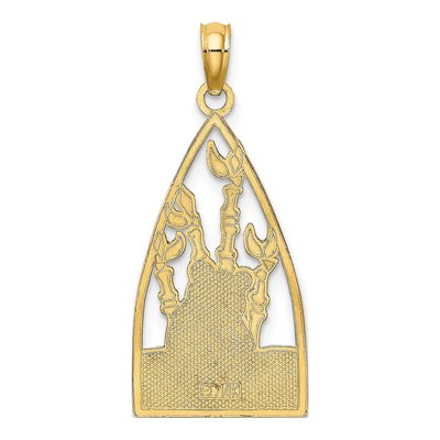 14K Yellow Gold Enamel Panda Bamboo Charm – view 5