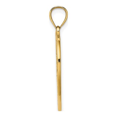 14K Yellow Gold Enamel Dragonfly Heart Charm – view 3