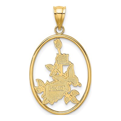 14K Yellow Gold Enameled Butterfly Charm – view 5