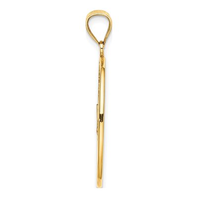 14K Yellow Gold Enamel Dolphin Beach Charm – view 3