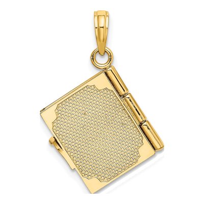 14K Yellow Gold My Love Story Book Pendant – view 4