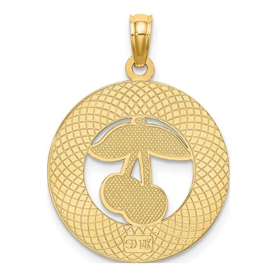 14K Yellow Gold Traverse City Cherry Charm – view 5