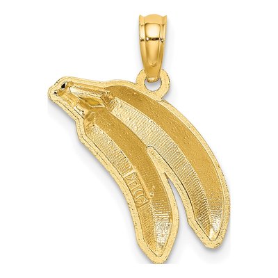 14K Yellow Gold Enameled Banana Pendant – view 5