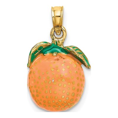14K Yellow Gold Orange Charm – view 5