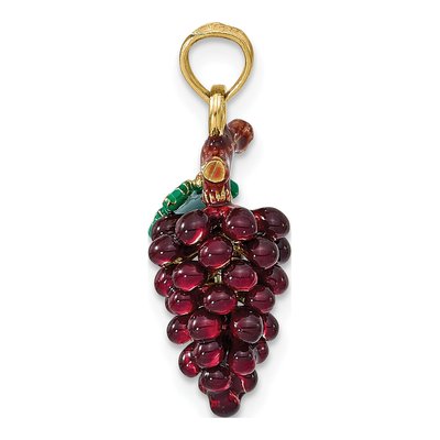 14K Yellow Gold Grape Cluster Charm – view 3