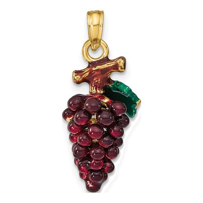 14K Yellow Gold Grape Cluster Charm – view 4
