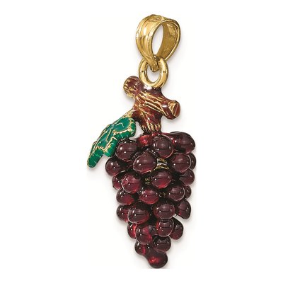 14K Yellow Gold Grape Cluster Charm – view 5