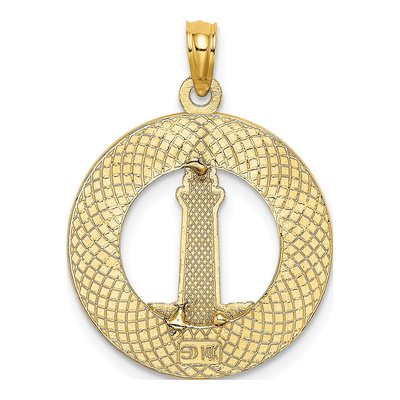 14K Yellow Gold Hilton Head Lighthouse Charm – view 5