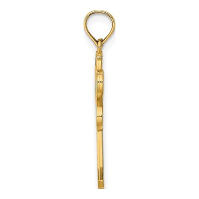 14K Yellow Gold Enamel Dragonfly Pendant – view 3