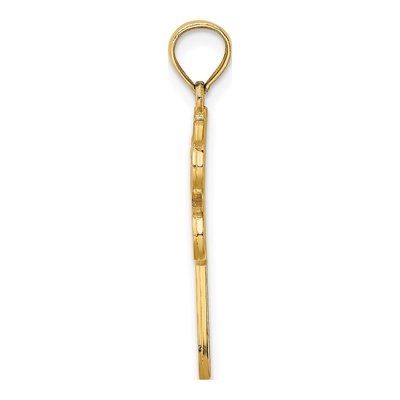 14K Yellow Gold Enamel Dragonfly Pendant – view 3